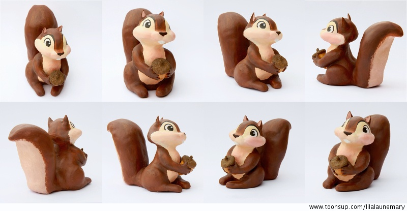 Anderes: Eichhörnchen aus Ton 1