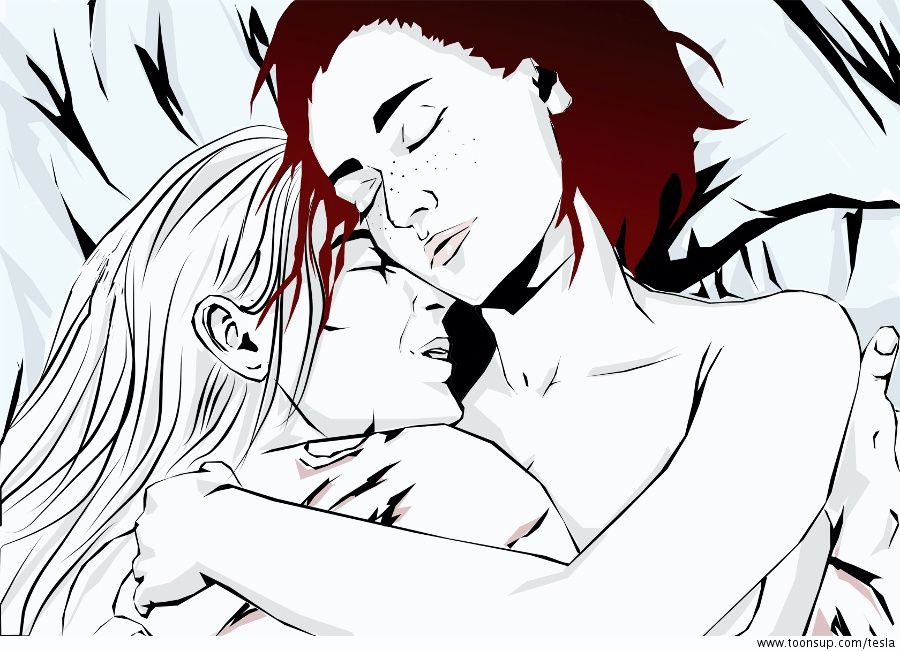 Illustration: Triss und Geralt 1