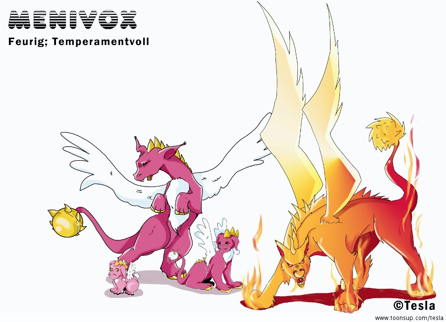 Concept Art / Character Design: Menivox Familie 1