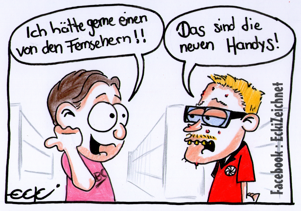 Cartoon: neue Handys 1
