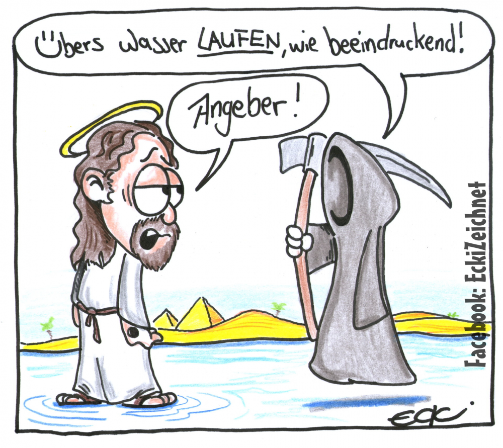 Cartoon: Angeber 1