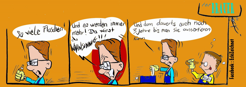 Cartoon: derBRAUER Flaschen 1