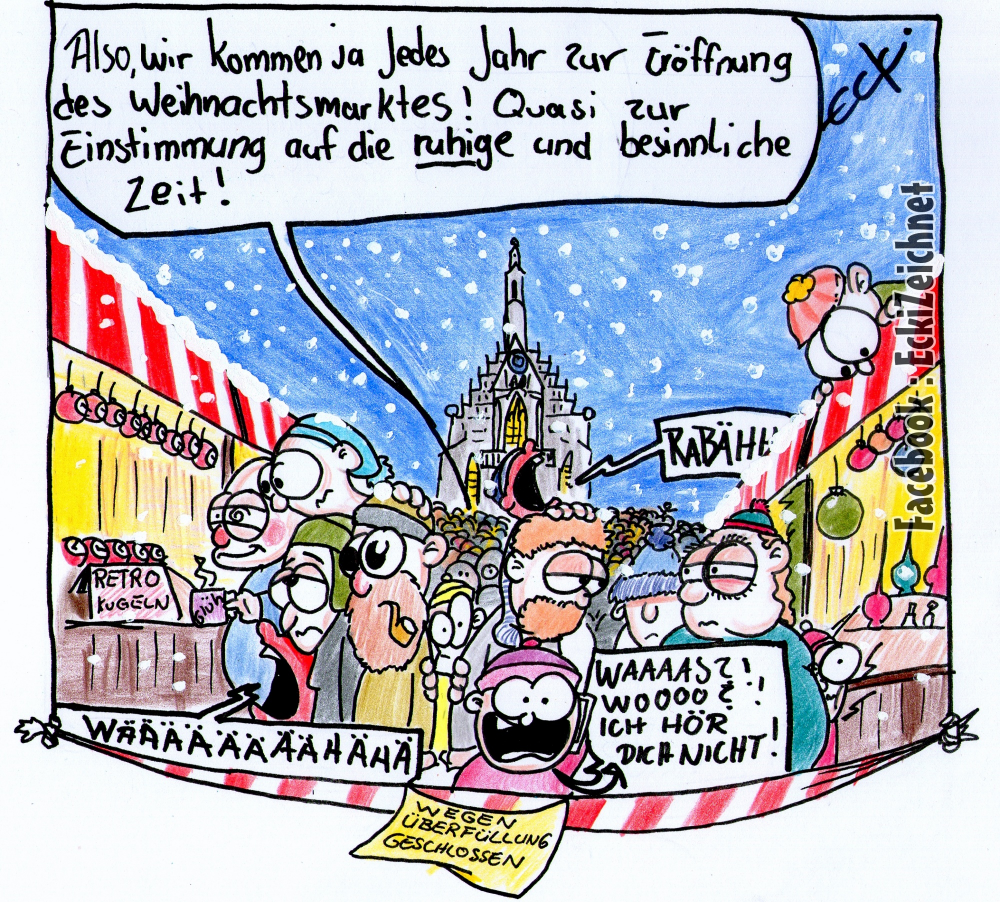 Cartoon: Weihnachtsmarkt 1