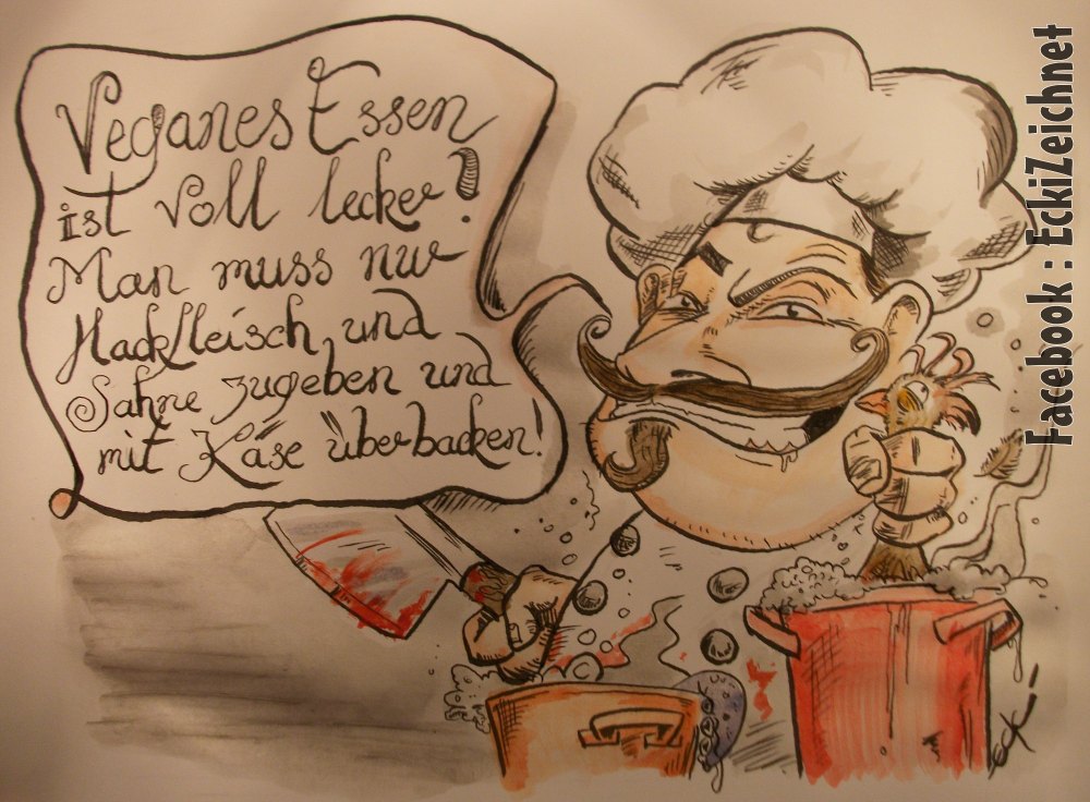 Cartoon: Vegane Weisheit 1