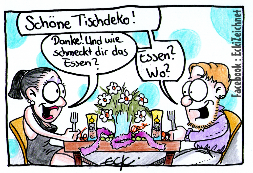 Cartoon: Tischdeko 1