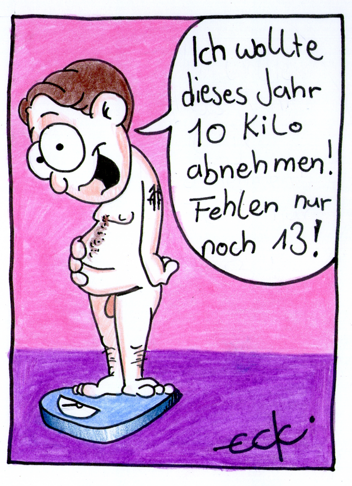Cartoon: abnehmen 1