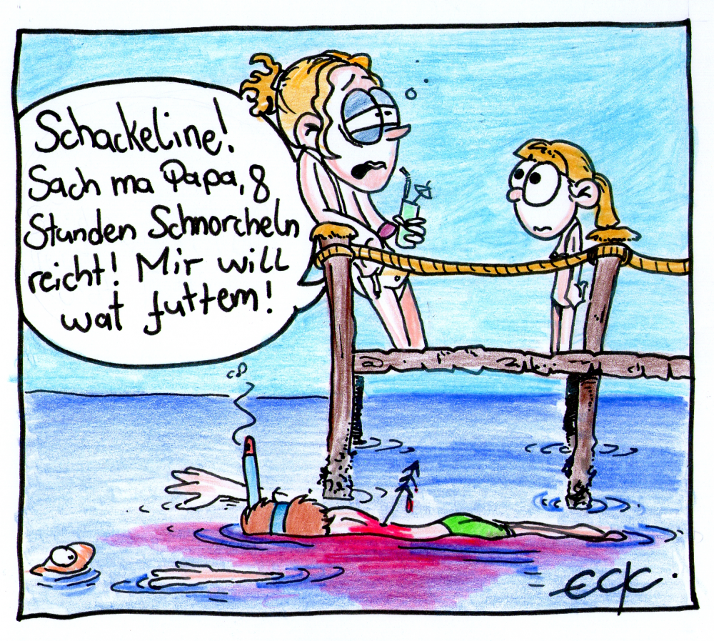 Cartoon: Schnorcheln 1