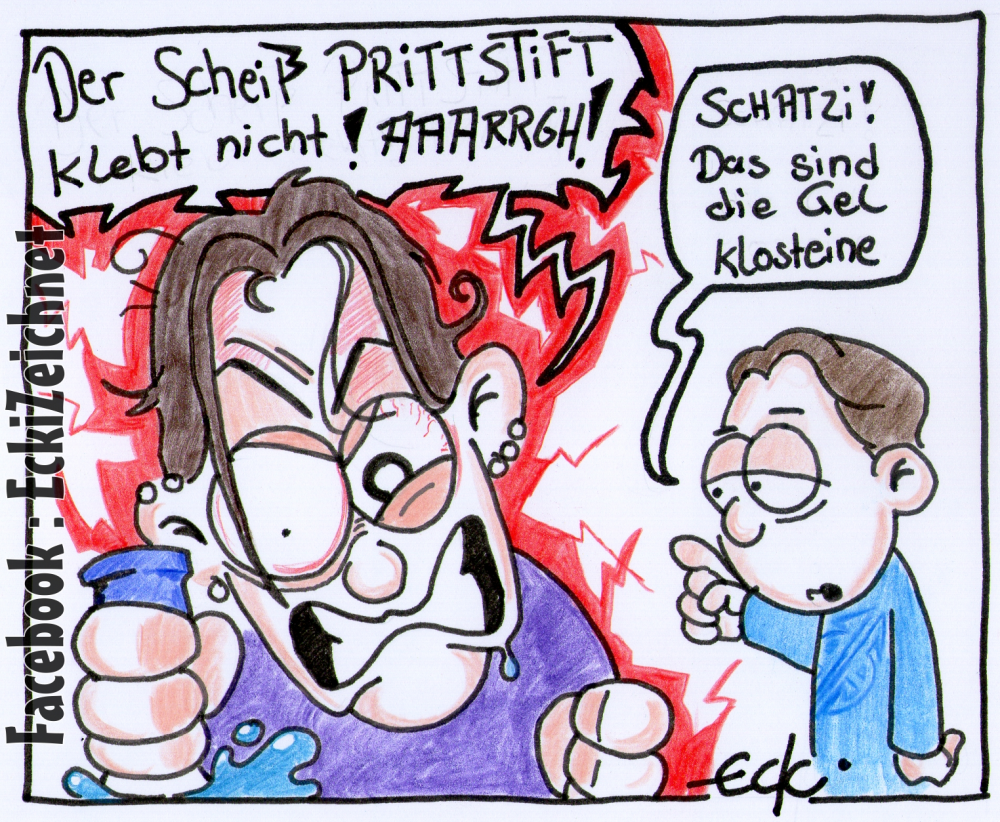 Cartoon: Prittstift 1