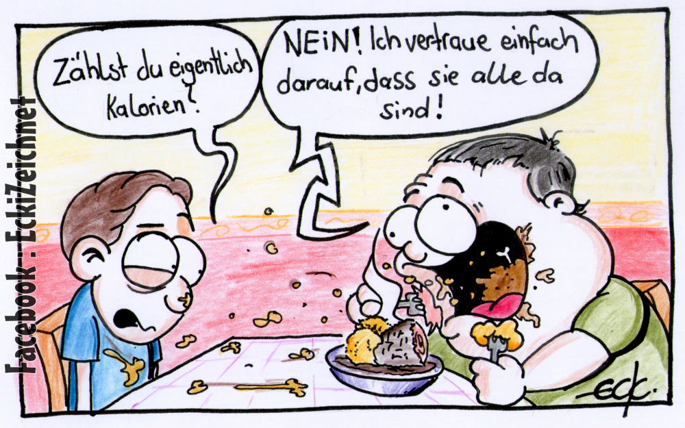 Cartoon: kalorien 1