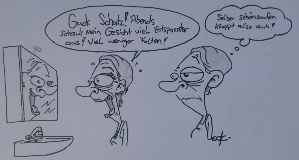 Cartoon: Schönsaufen 1