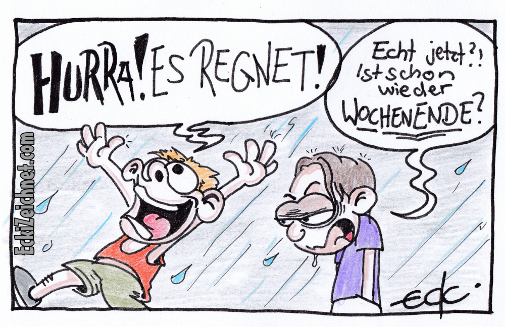 Cartoon: Es REGNET!!!! 1