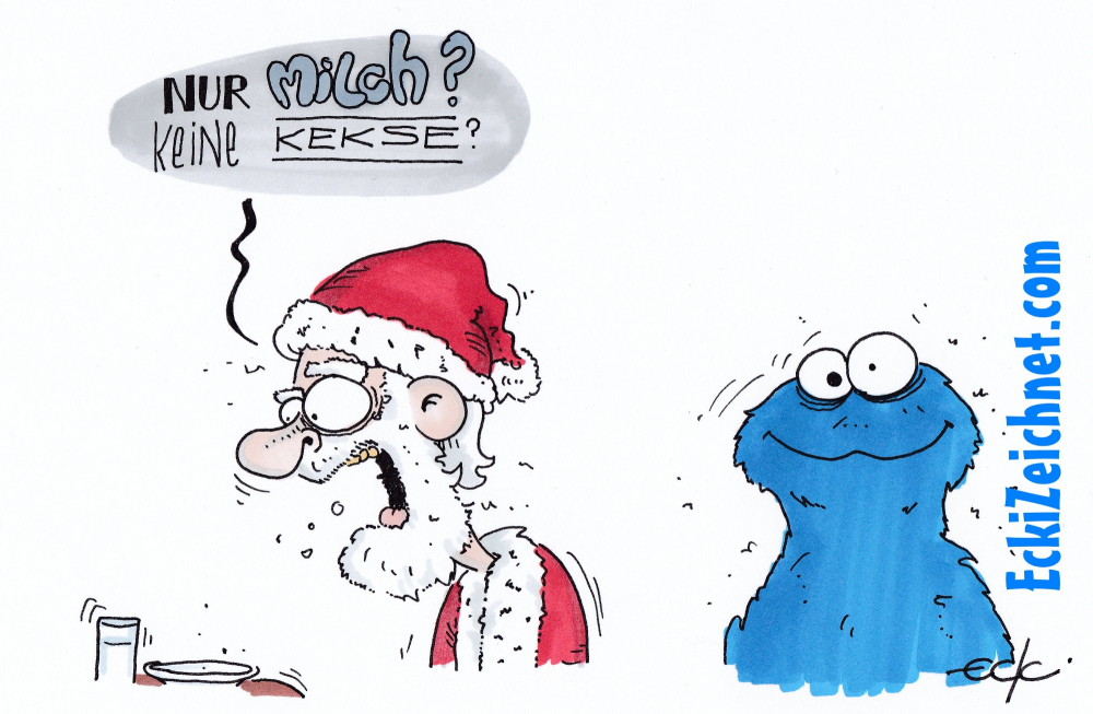 Cartoon: Krümelige Weihnachten 1