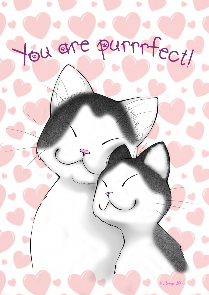 Illustration: You are purrrfect 1