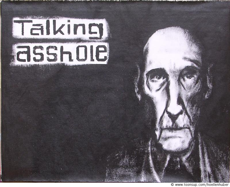 Comic: talking asshole [william burroughs] von hoellenhuber 1