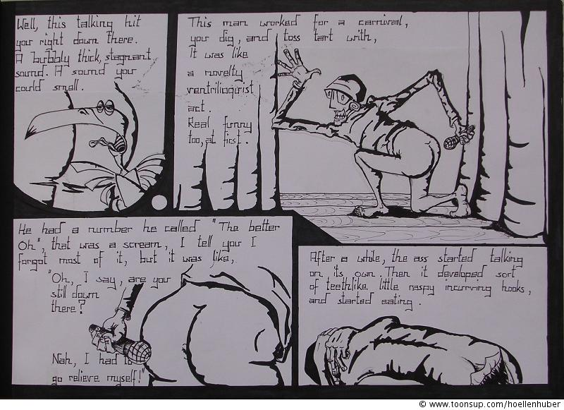 Comic: talking asshole [william burroughs] von hoellenhuber 3