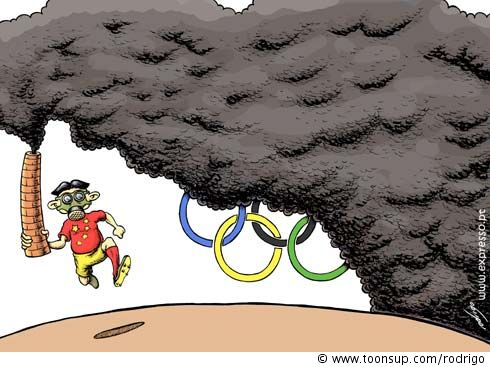 Cartoon: Olympic smoke 1