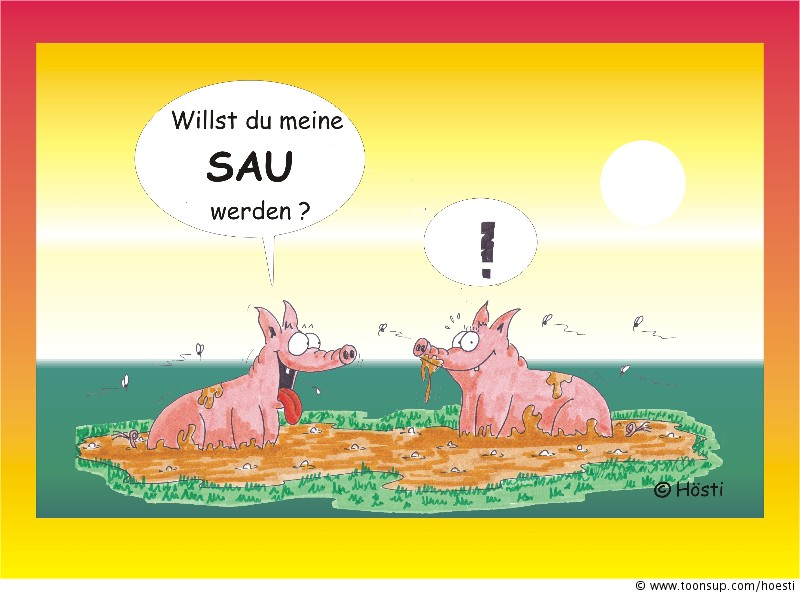 Cartoon: Hösti`s Schweinereien 1