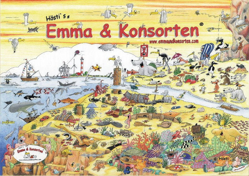 Illustration: Emma & Konsorten Wimmelbild 1