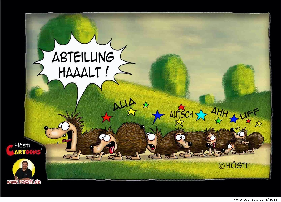 Cartoon: Abteilung halt 1