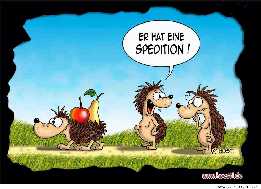 Cartoon: Spedition 1
