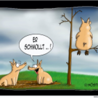 Er schmollt ...