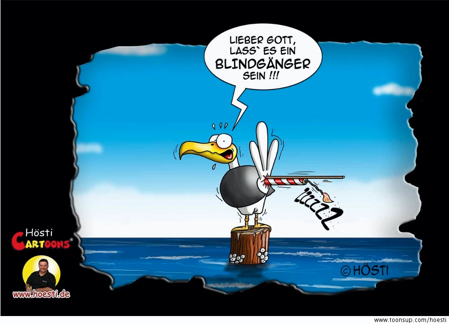 Cartoon: Blindgänger 1