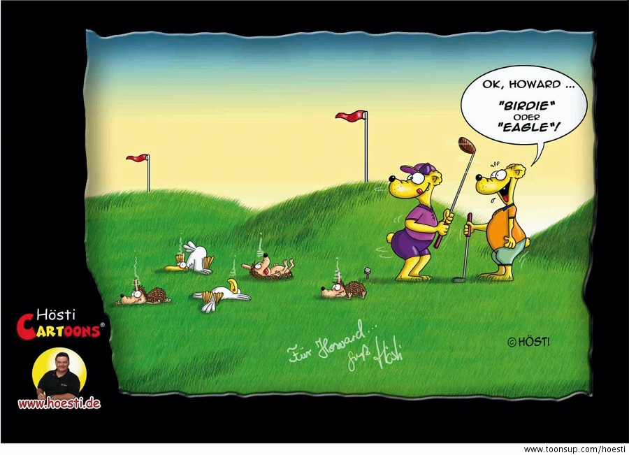 Cartoon: Birdie oder Eagle 1