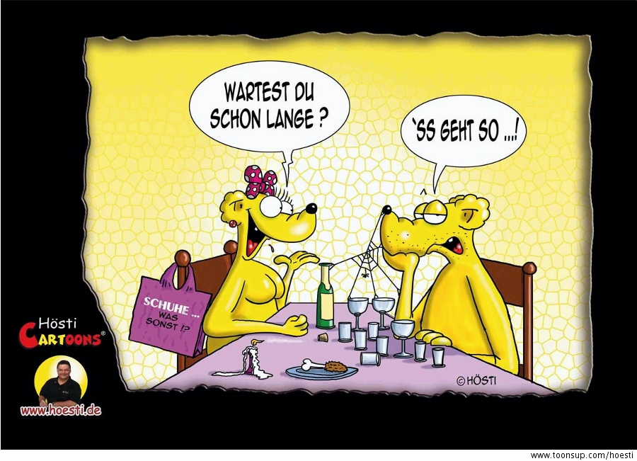 Cartoon: Einkaufsbummel 1
