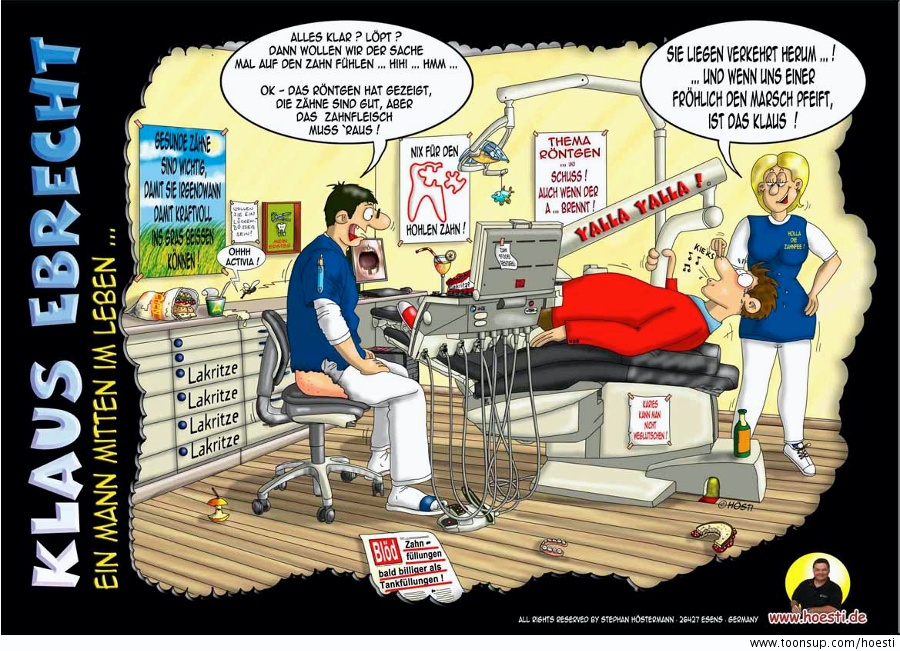 Cartoon: Dr. dent. Klaus Ebrecht 1