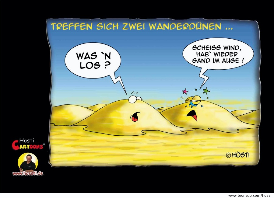 Cartoon: Wanderdünen 1