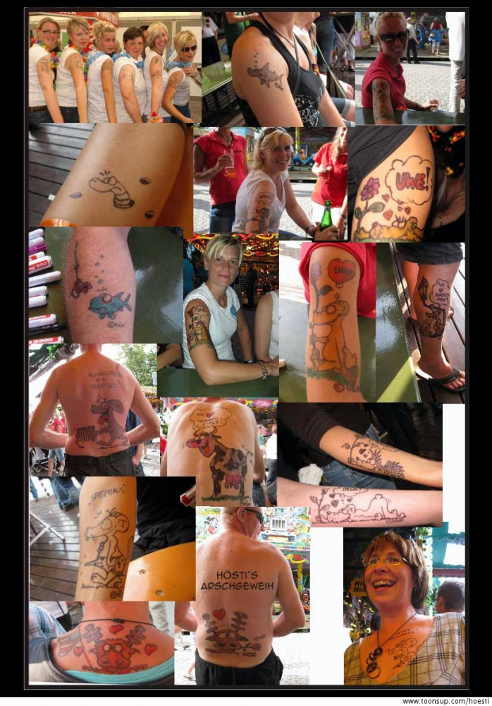 Cartoon: HÖSTI ' Tattoos ' 1