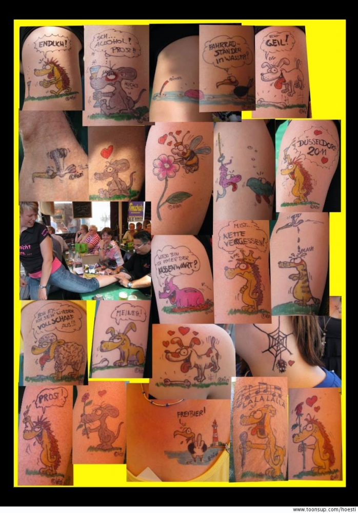 Cartoon: HÖSTI Tattoos 1