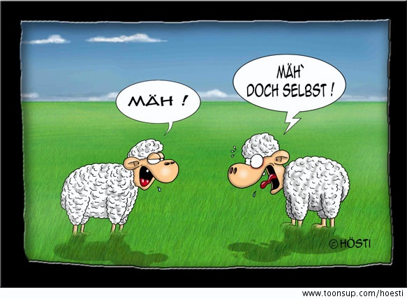 Cartoon: Mäh doch selbst 1