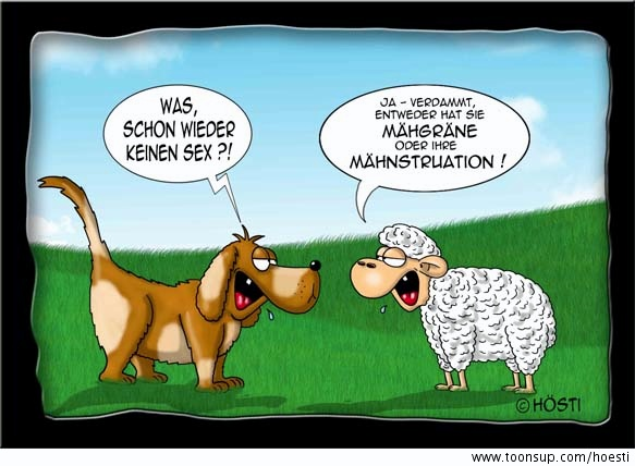 Cartoon: Mähgräne 1