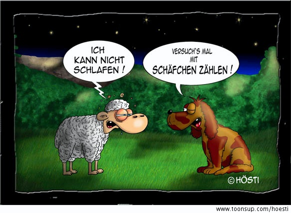 Cartoon: Schäfchen zählen 1