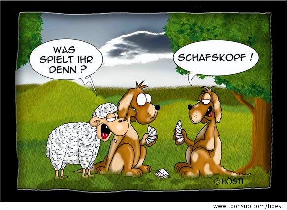 Cartoon: Schafskopf 1