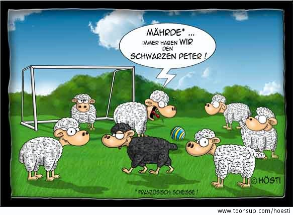 Cartoon: Schwarzer Peter 1