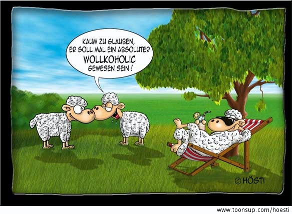 Cartoon: Wollkoholic 1