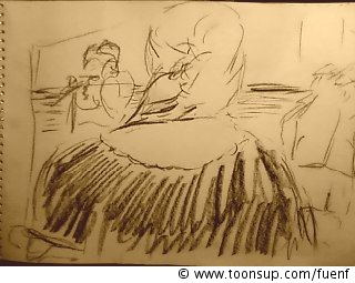 Illustration: Zuschauerin 1