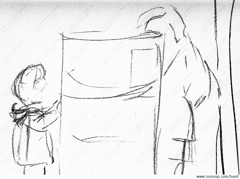 Illustration: Mutter und Sohn 1