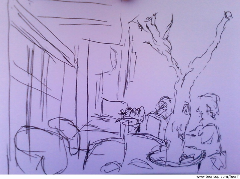 Illustration: Comic-nrw 5/2011 Uph, am Nachbartisch 1