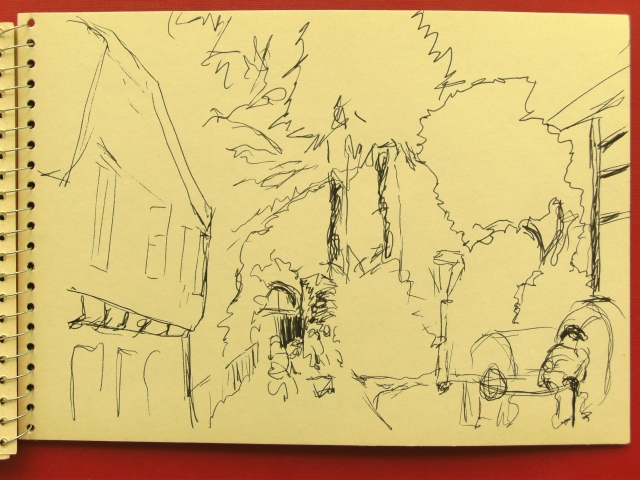 Illustration: SketchCrawl 40 Hagen Freilichtmuseum 13.7.2013 5