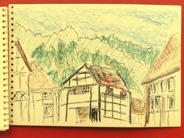 Illustration: SketchCrawl 40 Hagen Freilichtmuseum 13.7.2013 6