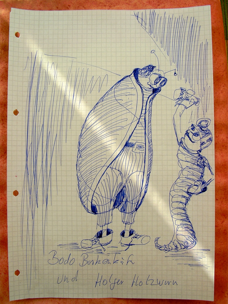 Cartoon: Borkenkäfer (Entwurf) 1
