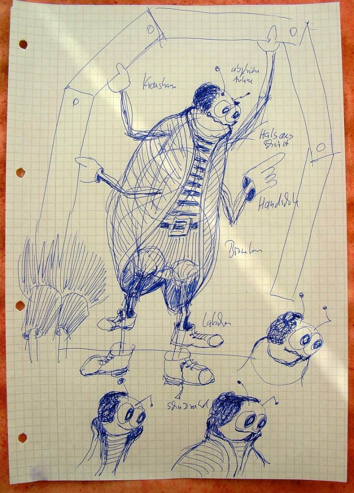 Cartoon: Borkenkäfer (Entwurf) 3
