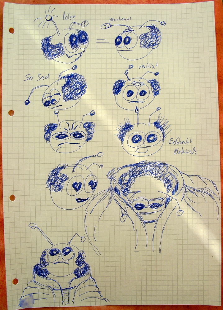 Cartoon: Borkenkäfer (Entwurf) 4