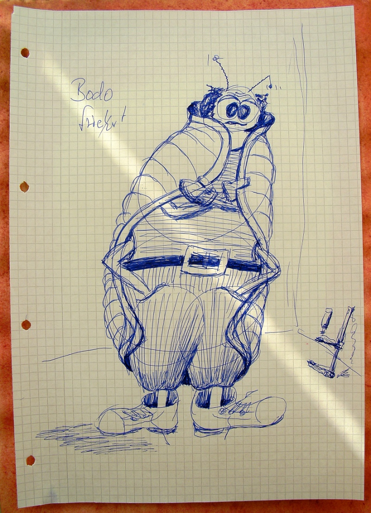 Cartoon: Borkenkäfer (Entwurf) 9