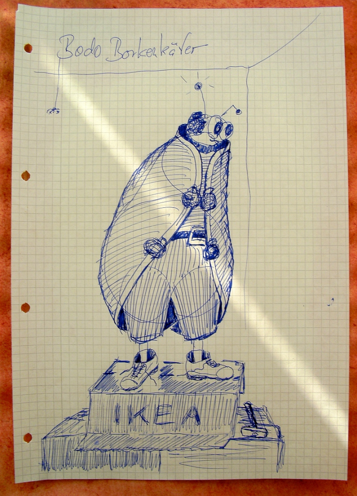 Cartoon: Borkenkäfer (Entwurf) 12