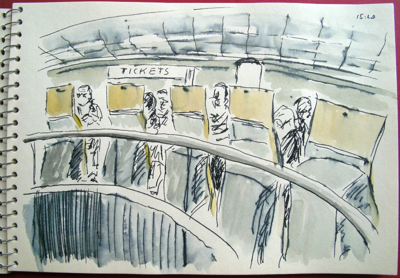 Cartoon: SketchCrawl 41 Düsseldorf Flughafen - Zeichnungen 7