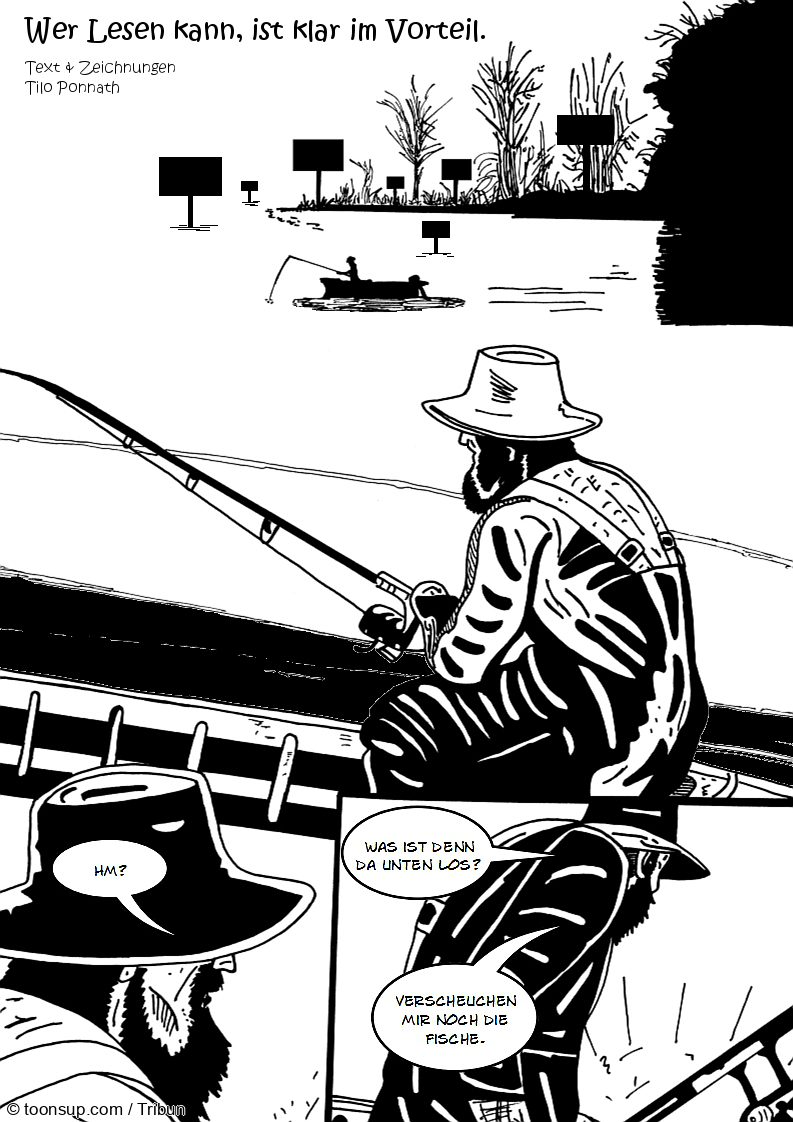 Comic: Wer Lesen kann, ist klar im Vorteil 1